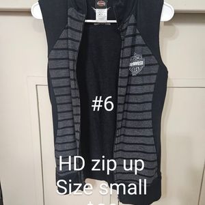 HD no sleeve zip up